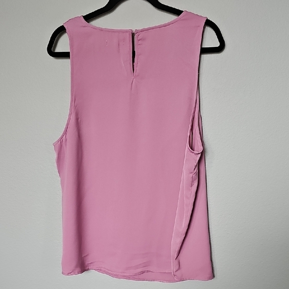14th & Union Girly Spring Office Casual 1X Purple Sleeveless Tank Top - Picture 6 of 6